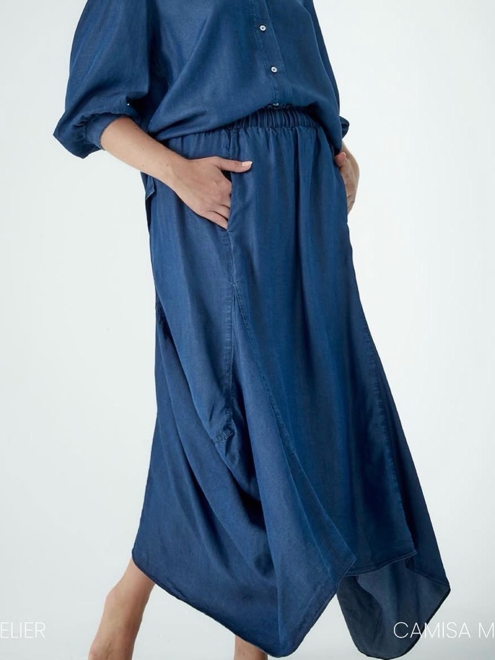 ANARIAS Atelier Tencel Asymmetric Skirt